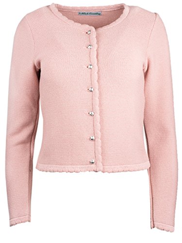 Trachtenjacke 80100 ROSI Strickjacke Trachten figurschmeichelnd (32, Rosenholz (rosa)) von Schlick Accessoires