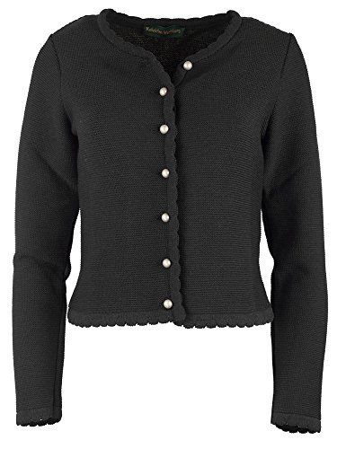 Trachtenjacke 80100 ROSI Strickjacke Trachten figurschmeichelnd (40, schwarz) von Schlick Accessoires