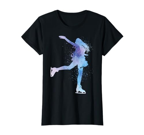 Eiskunstlaufen Eislaufen Retro Splash Eisläuferin Mädchen T-Shirt Eiskunstlaufen Eislaufen Retro Splash Eisläuferin Mädchen T-Shirt von Schlittschuhläuferin Eiskunstlaufen Zubehör Frauen