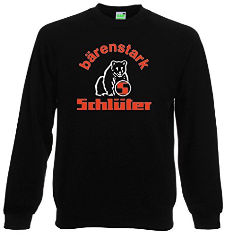 Schlüter Bärenstark Pullover Herren-Sweatshirt Langarm Rundkragen | schwarz | Größe XL von Schlüter