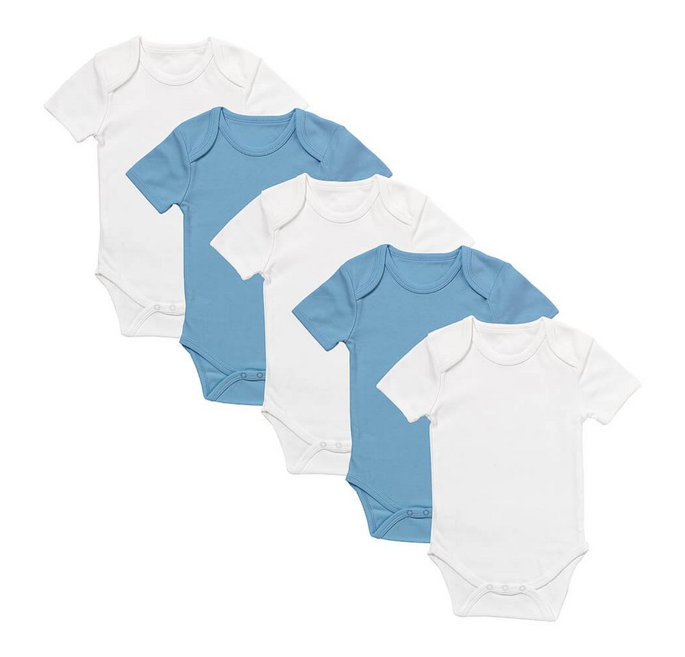 Schlummersack Kurzarmbody Baby-Bodys kurzarm 5er-Pack OEKO-TEX zertifiziert von Schlummersack