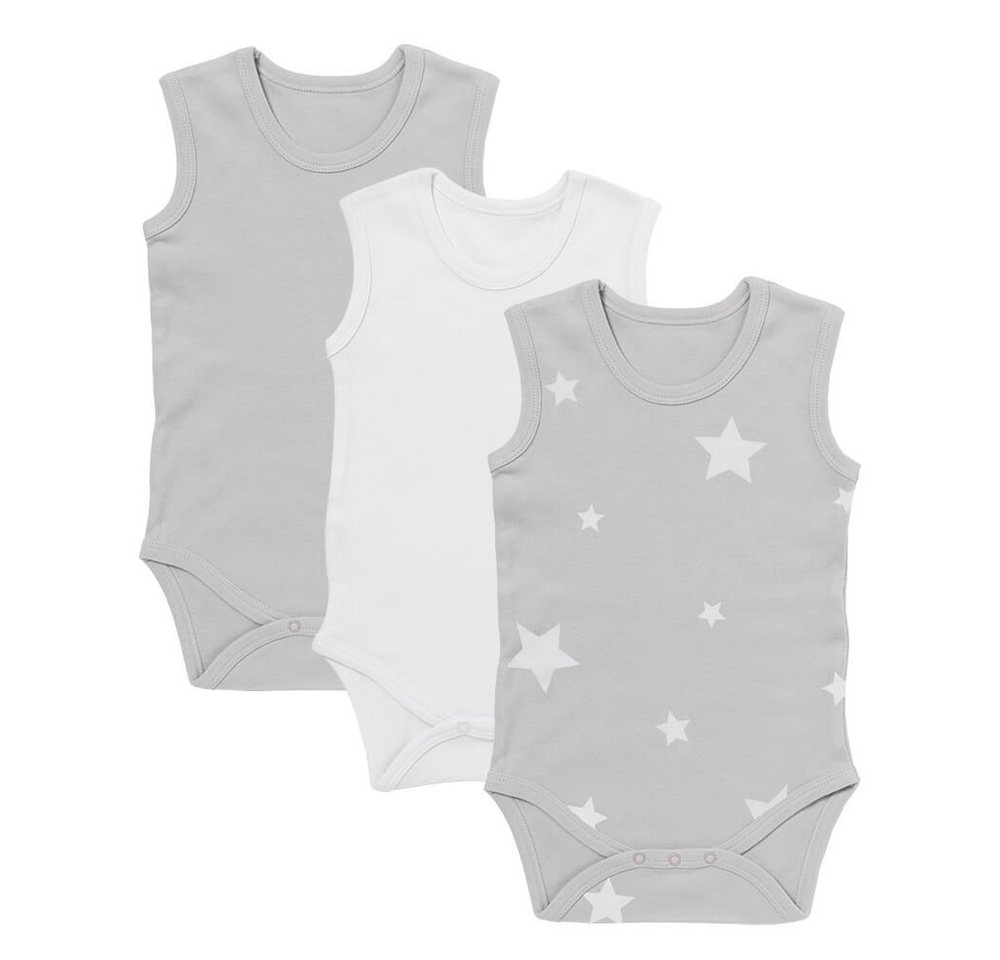 Schlummersack Kurzarmbody Bio Baby-Bodys Ärmellos 3er-Pack OEKO-TEX zertifiziert von Schlummersack