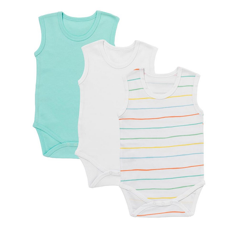 Schlummersack Kurzarmbody Bio Baby-Bodys Ärmellos 3er-Pack OEKO-TEX zertifiziert von Schlummersack