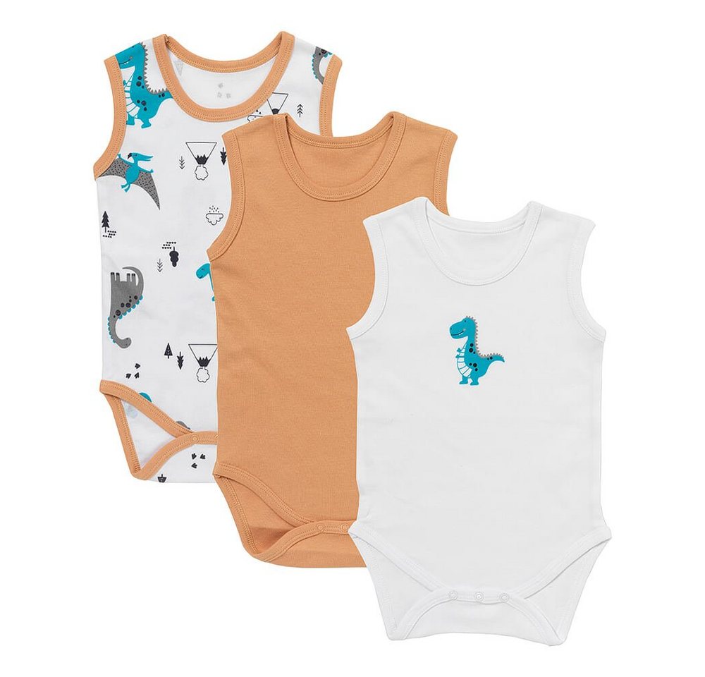 Schlummersack Kurzarmbody Bio Baby-Bodys Ärmellos 3er-Pack OEKO-TEX zertifiziert von Schlummersack