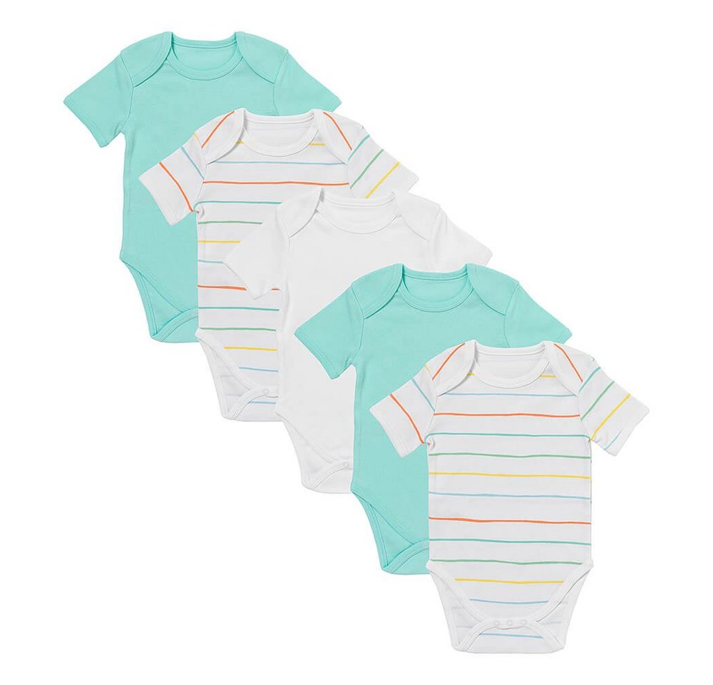 Schlummersack Kurzarmbody Bio Baby-Bodys kurzarm 5er-Pack OEKO-TEX zertifiziert von Schlummersack