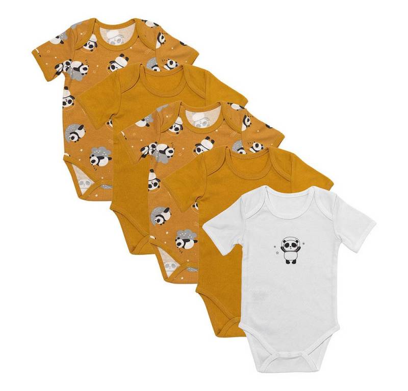 Schlummersack Kurzarmbody Bio Baby-Bodys kurzarm 5er-Pack OEKO-TEX zertifiziert von Schlummersack