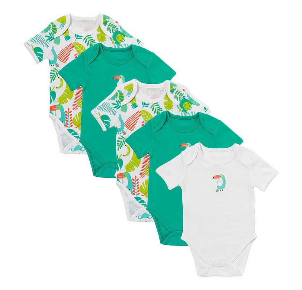 Schlummersack Kurzarmbody Bio Baby-Bodys kurzarm 5er-Pack OEKO-TEX zertifiziert von Schlummersack