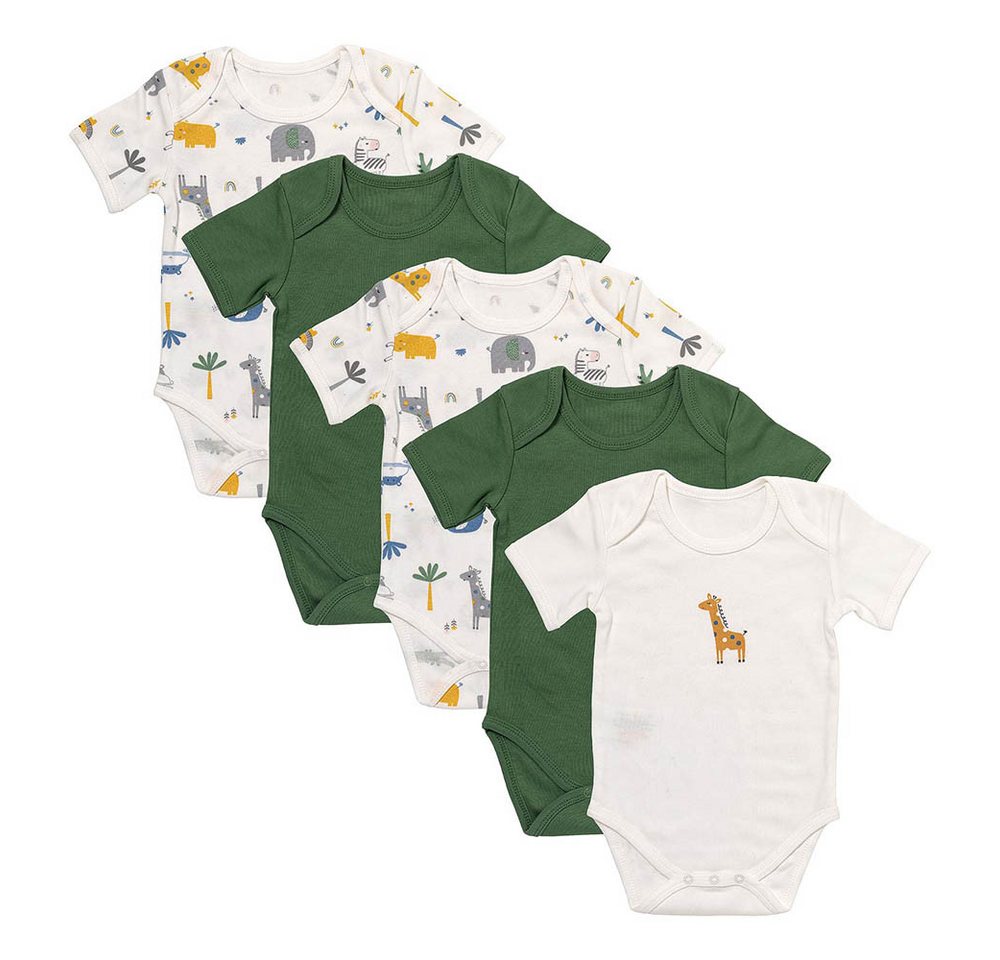 Schlummersack Kurzarmbody Bio Baby-Bodys kurzarm 5er-Pack OEKO-TEX zertifiziert von Schlummersack