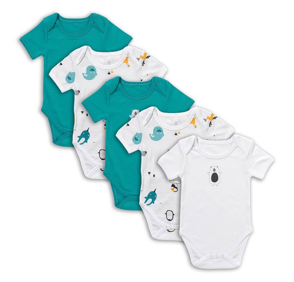 Schlummersack Kurzarmbody Bio Baby-Bodys kurzarm 5er-Pack OEKO-TEX zertifiziert von Schlummersack