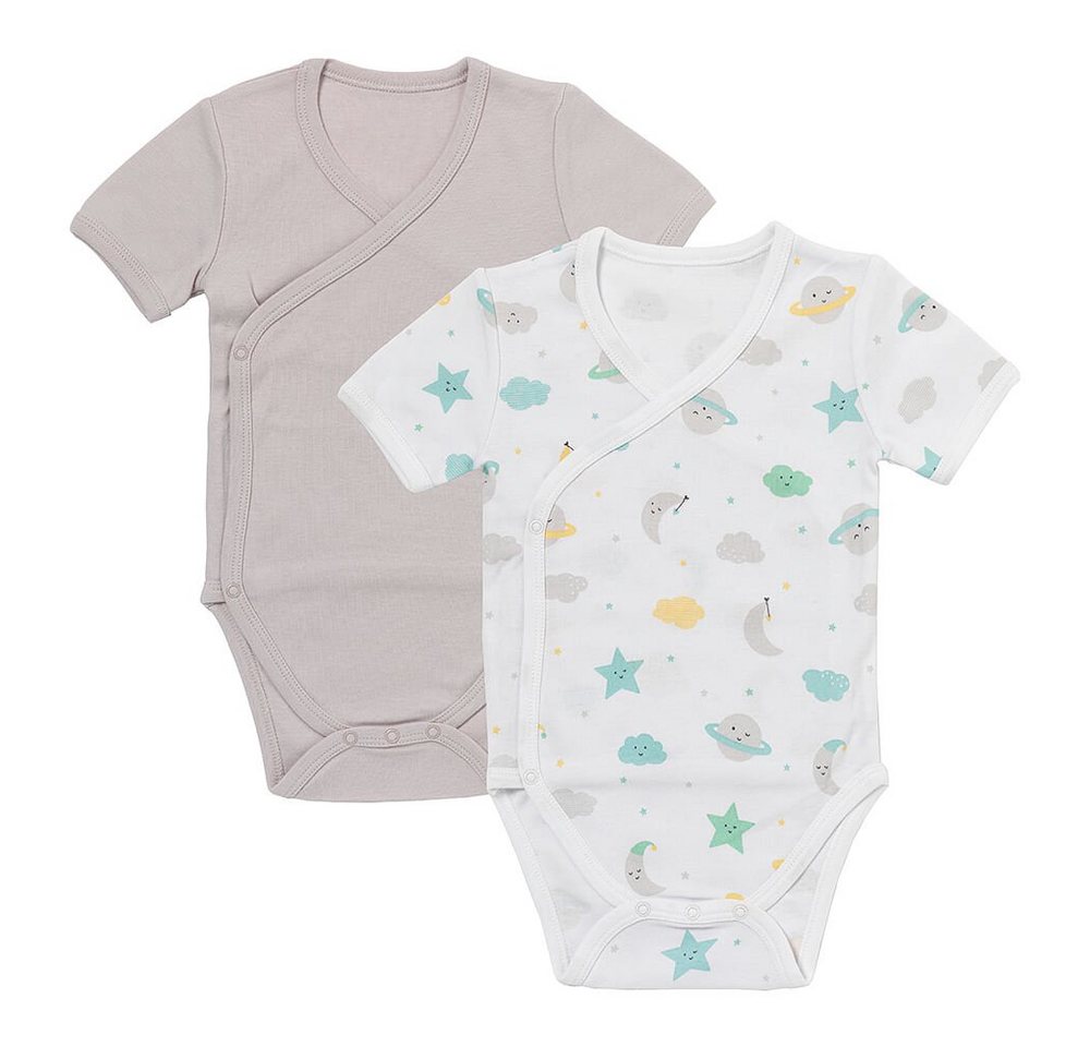 Schlummersack Langarmwickelbody Bio Baby-Wickelbodys kurzarm 2er-Pack OEKO-TEX zertifiziert von Schlummersack