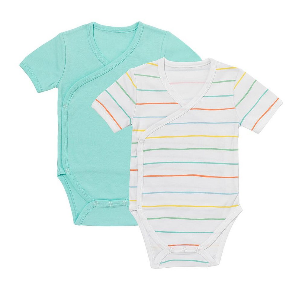 Schlummersack Langarmwickelbody Bio Baby-Wickelbodys kurzarm 2er-Pack OEKO-TEX zertifiziert von Schlummersack