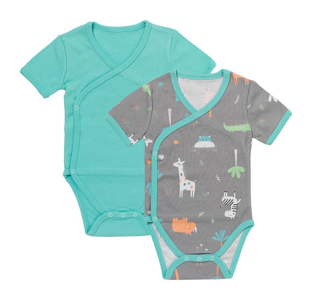 Schlummersack Langarmwickelbody Bio Baby-Wickelbodys kurzarm 2er-Pack OEKO-TEX zertifiziert von Schlummersack