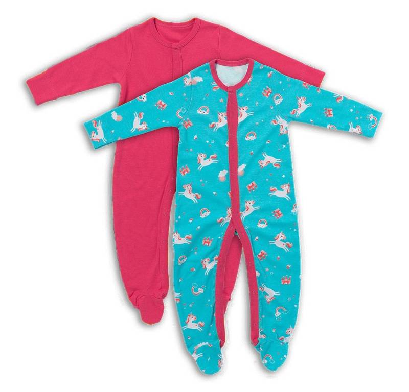 Schlummersack Schlafanzug Bio Baby-Schlafanzug langarm 2er Pack OEKO-TEX zertifiziert von Schlummersack