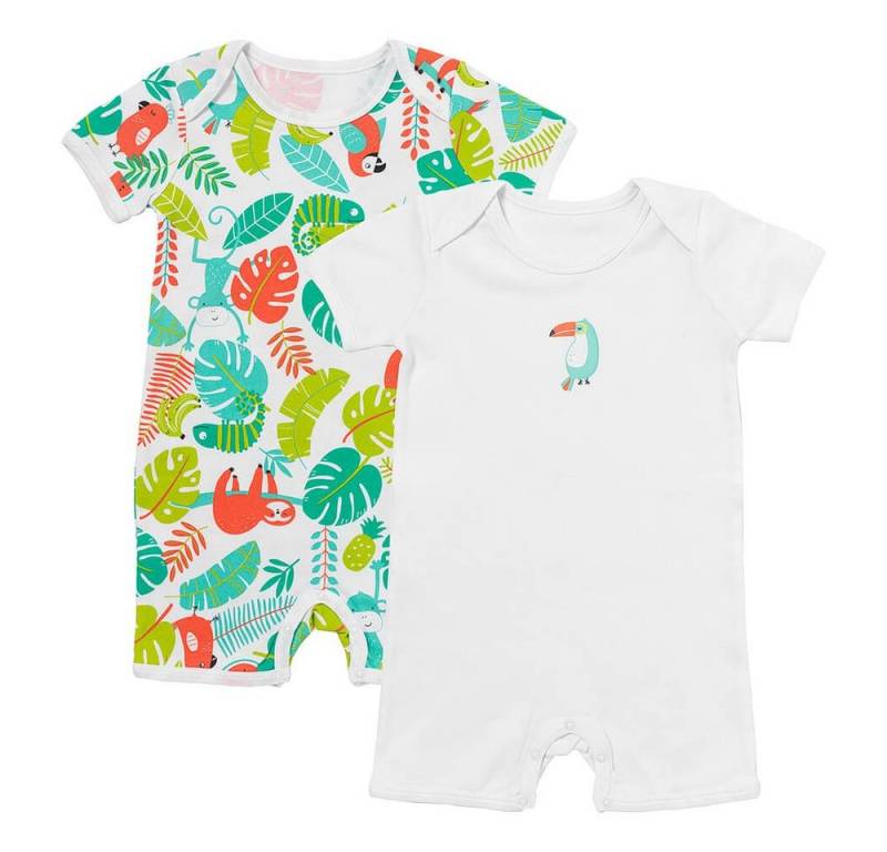 Schlummersack Strampler Bio Baby-Strampler kurzarm 2er-Pack OEKO-TEX zertifiziert von Schlummersack