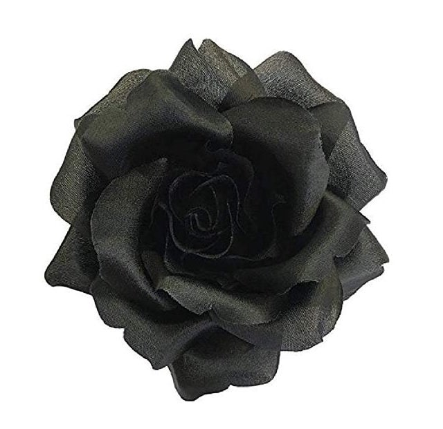 M & S Schmalberg 3, 5 "Schwarz Seide Stoff Rose Blume Pin Brosche - Made in Usa M & S Schmalberg 3, 5 "Schwarz Seide Stoff Rose Blume Pin Brosche - Made in Usa von SchmalbergFlowersNYC
