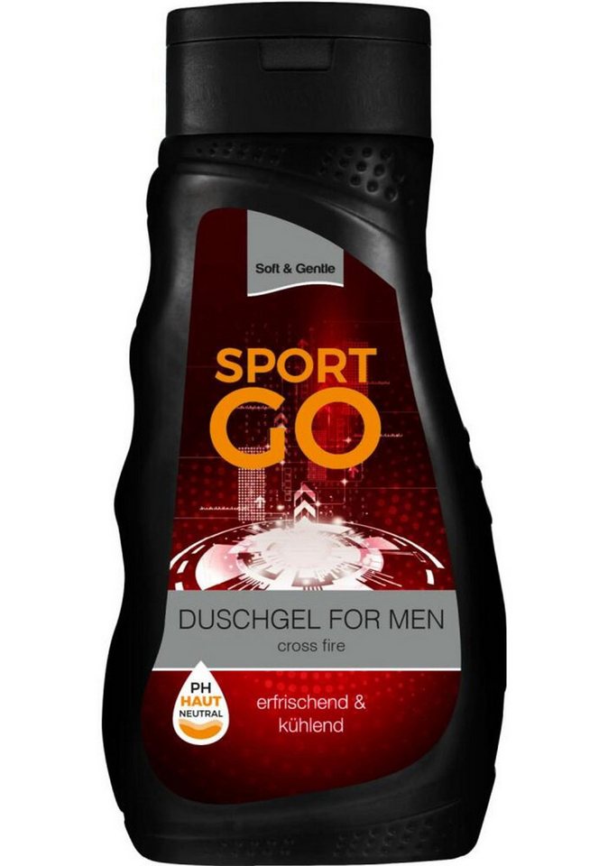 Schmees GmbH Duschgel 6x Soft&Gentle Sport Duschgel 300ml Cross Fire Körperpflege Herren Sha von Schmees GmbH