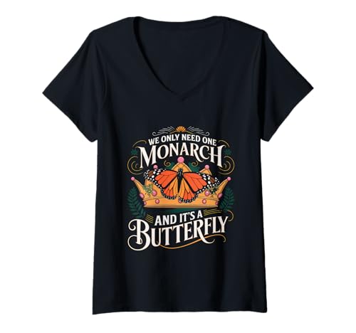 Damen Schmetterling Tshirt Frauen Mädchen Männer Boho Politik T-Shirt mit V-Ausschnitt von Schmetterling TShirt Frauen Mädchen Männer Boho