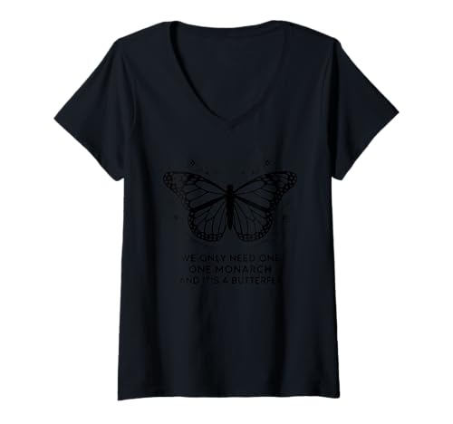 Damen Schmetterling Tshirt Frauen Mädchen Männer Boho Politik T-Shirt mit V-Ausschnitt von Schmetterling TShirt Frauen Mädchen Männer Boho