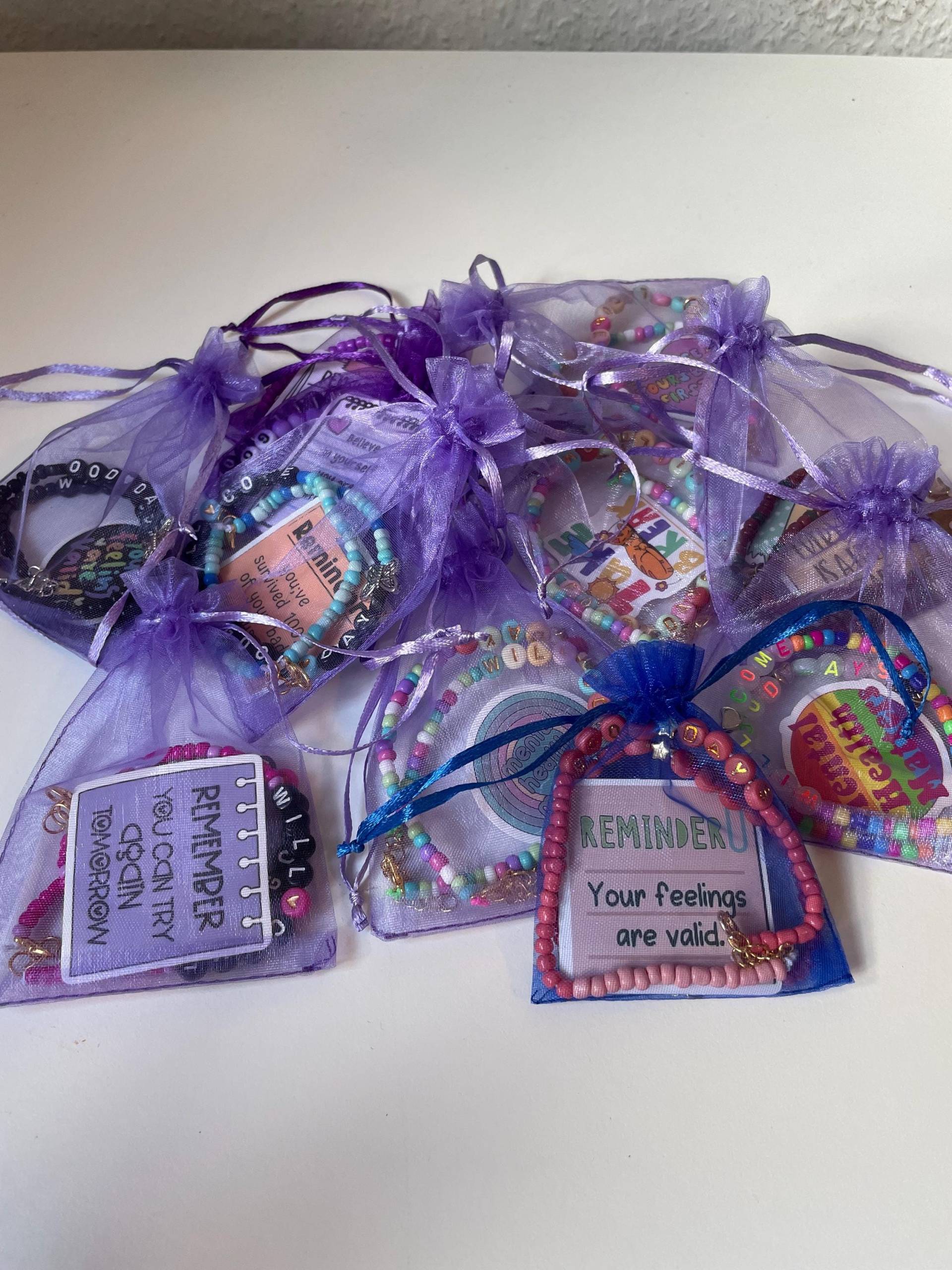 Armband 2Er Set Good Days Will Come Im Geschenkbeutel Mit Sticker Schmetterling Variationen Affirmation Mutmacher von SchmetterlingsMUT