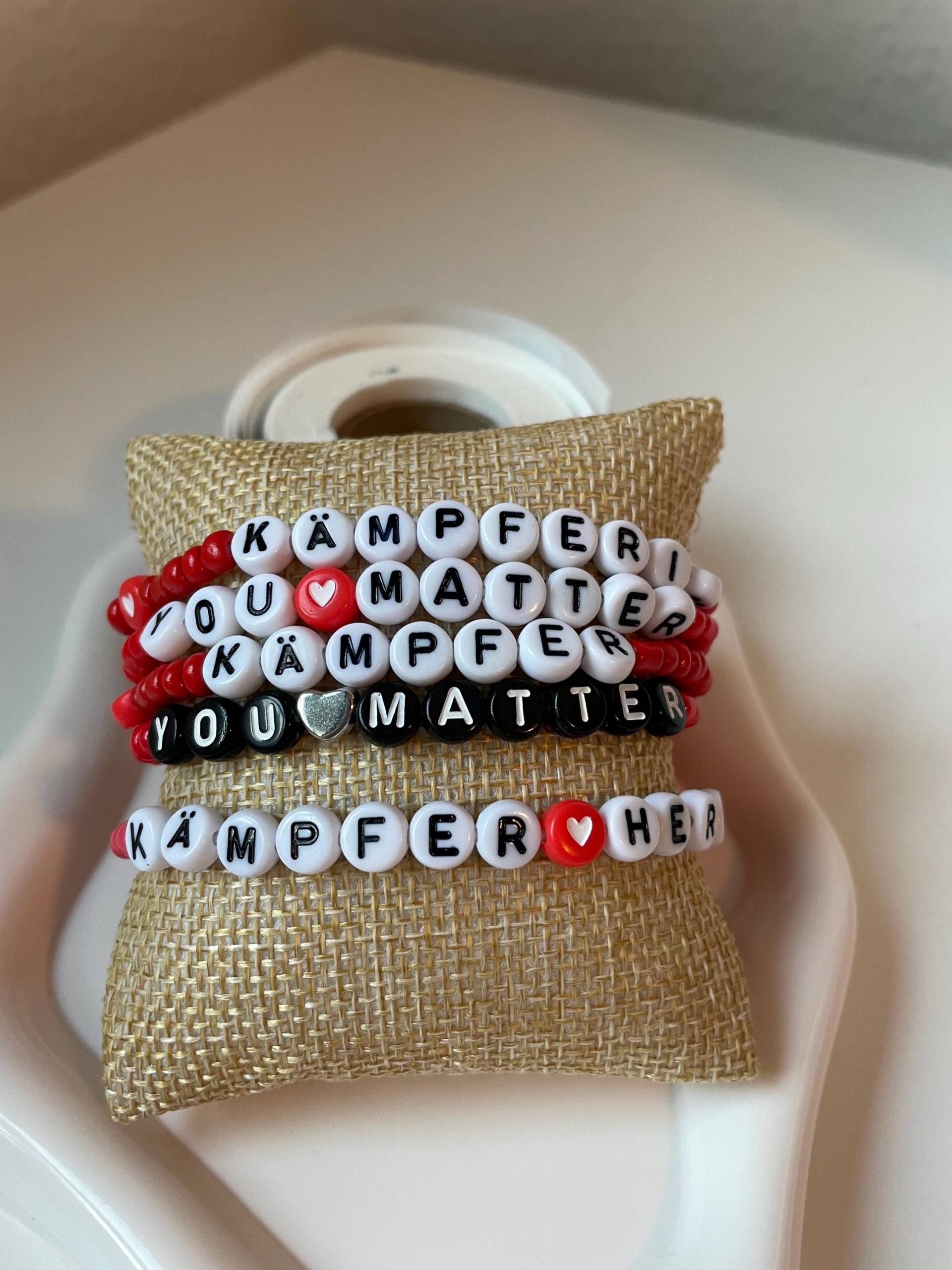 Armband Rot You Matter Kämpfer Kämpferin Fighter Armband Rot You Matter Kämpfer Kämpferin Fighter von SchmetterlingsMUT