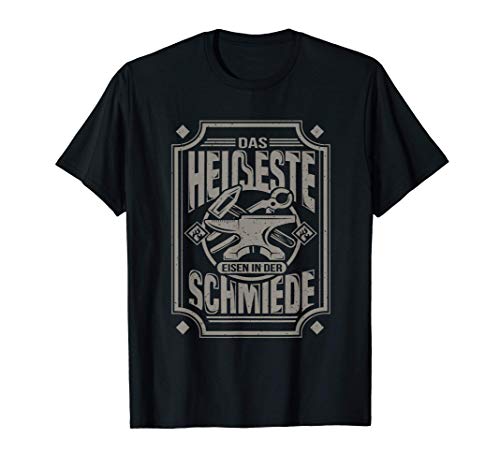 Herren Schmied Amboss Schmiedeeisen Schmiede Geschenk Hufschmied T-Shirt von Schmiedeeisen & Schmiedehammer Ideen
