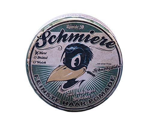 Rumble59 Schmiere Hart - Pomade Herren - Haarwachs Männer für starke Haare, Haarstyling Hair Wax Men Haarpaste Haarfett Haarwax Pomade Haar Wax Herren, 140ml von Schmiere FEINSTE HAAR-POMADE