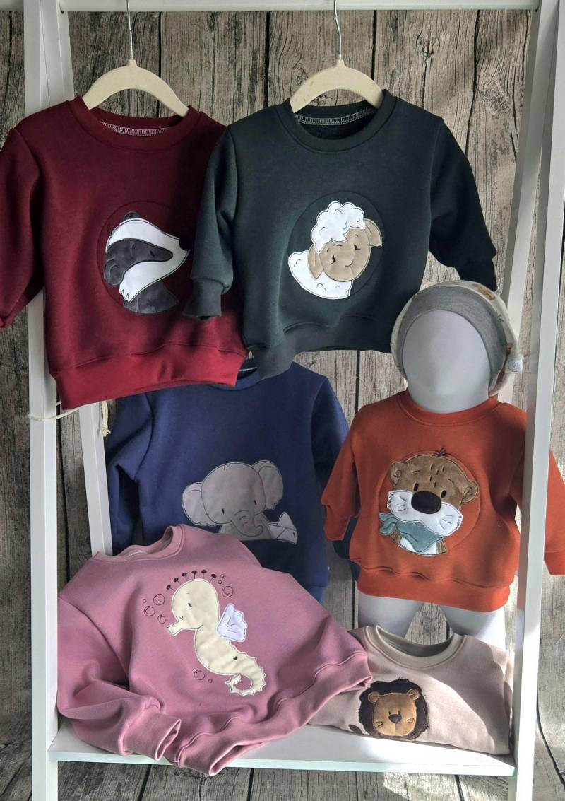 Pullover Herbst Winter Alpenfleece Vintage Sweater, Leicht Oversize Bestickt Mit Motiv von SchmubiHandmade