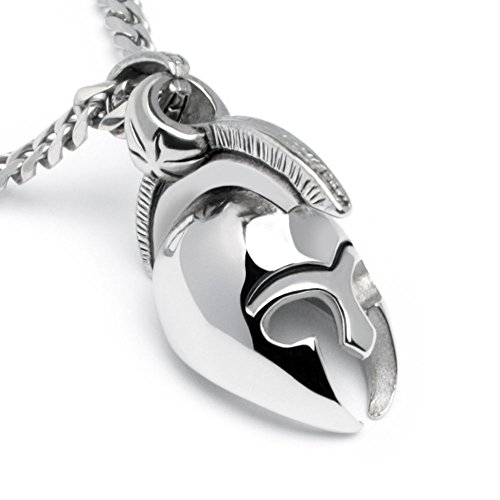 Schmuck-Checker Edelstahl Herren Anhänger Krieger Helm Antike Sparta Gladiator Troja + 60cm Panzerkette von Schmuck-Checker