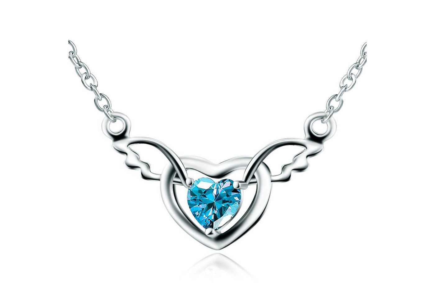 Schmuck-Elfe Collier Engelsflügel little heard life, 925 Sterling Silber von Schmuck-Elfe