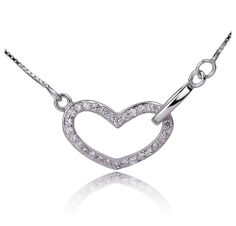 Schmuck-Elfe Collier LOVLY, 925 Sterling Silber von Schmuck-Elfe