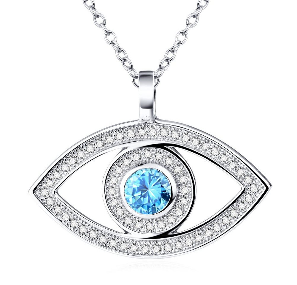 Schmuck-Elfe Kette mit Anhänger Auge Evil Eye", 925 Sterling Silber" von Schmuck-Elfe