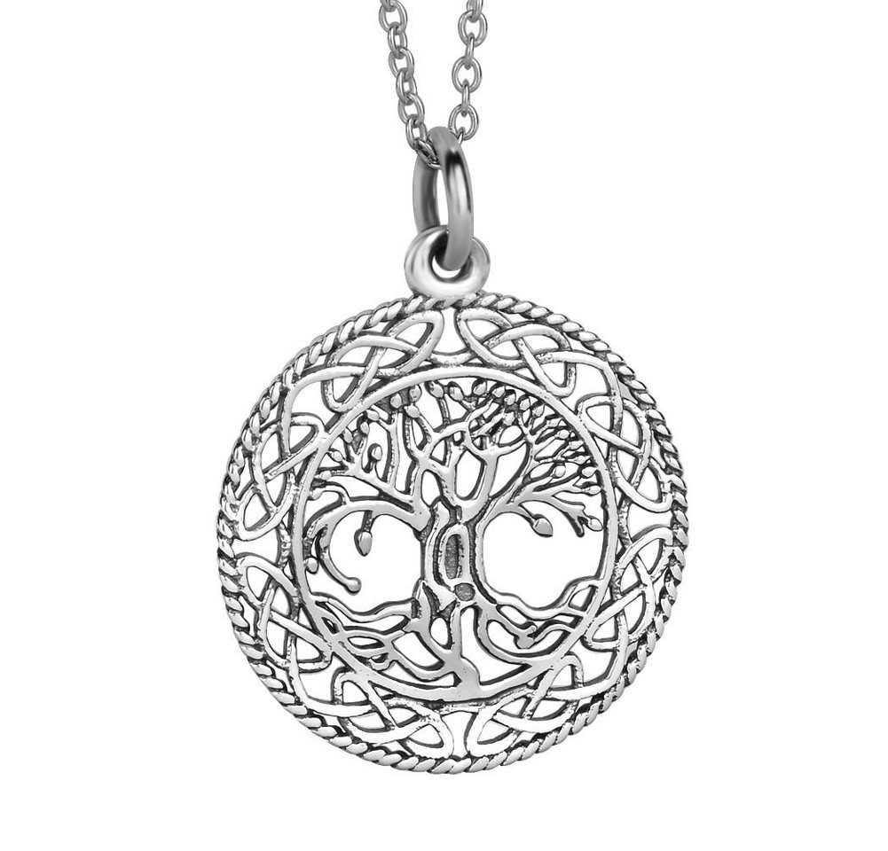 Schmuck-Elfe Kette mit Anhänger Lebensbaum keltisch, 925 Sterling Silber von Schmuck-Elfe