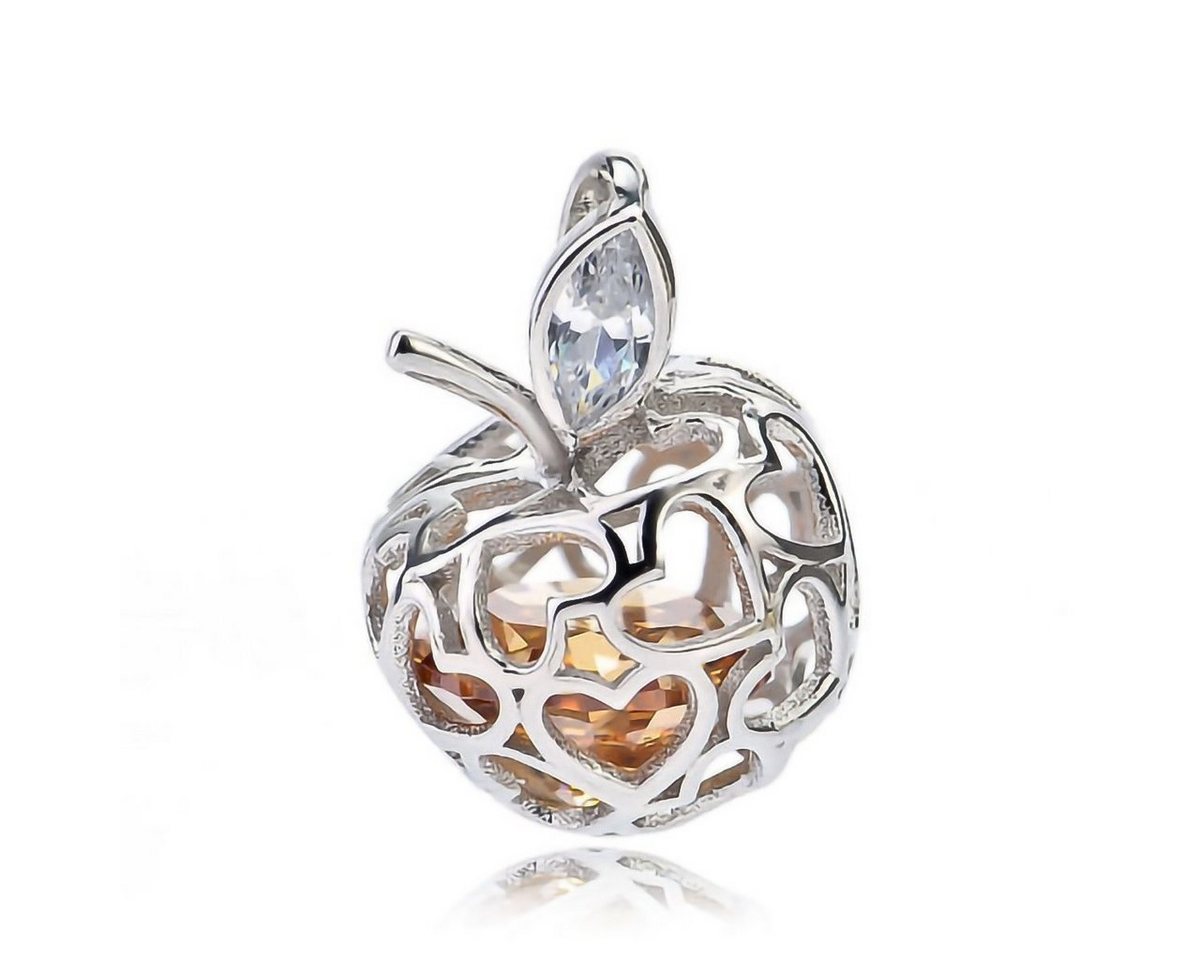 Schmuck-Elfe Kettenanhänger Herz Apfel, 925 Silber von Schmuck-Elfe