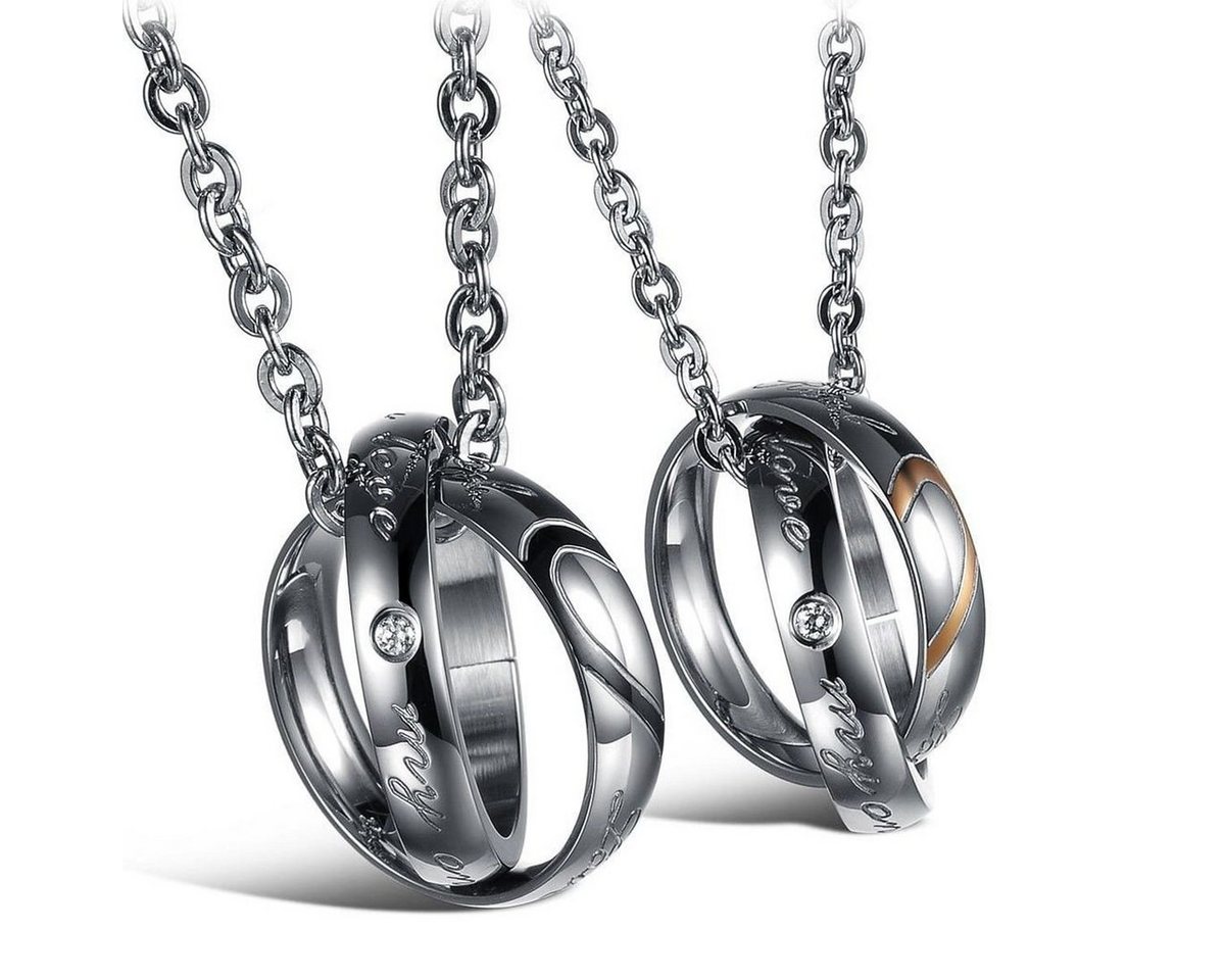 Schmuck-Elfe Partnerkette My only Love (Set), 4tlg. Set von Schmuck-Elfe