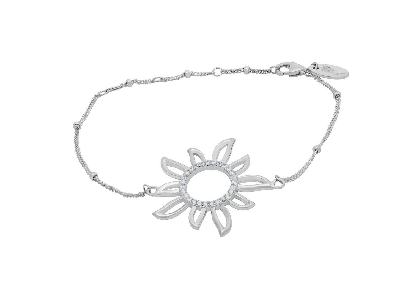 Schmuck-Elfe Silberarmband Sol Miracle, 925 Silber mit Zirkonia von Schmuck-Elfe