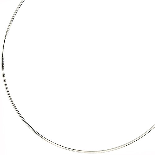 1,2mm Halsreif Reif Omegakette Kette Collier 925 Silber rund 42cm Damen von Schmuck Krone