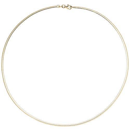 2mm Halsreif Reif Kette 585 Gold Gelbgold flach 42cm Halskette Halsschmuck von Schmuck Krone