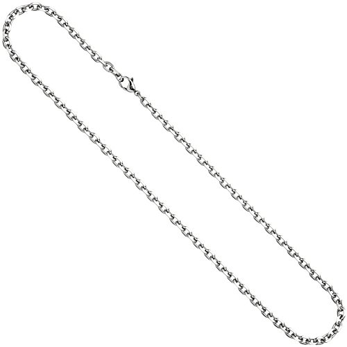 3,2mm Ankerkette Edelstahl Halskette Collier Edelstahlkette Unisex 55cm von Schmuck Krone