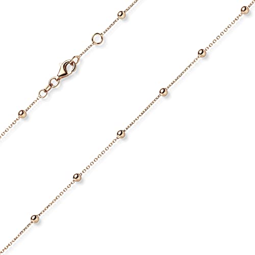 3mm Kügelchen Ankerkette Fußkettchen Fußschmuck aus 585 Gold Rotgold 22-25cm von Schmuck Krone