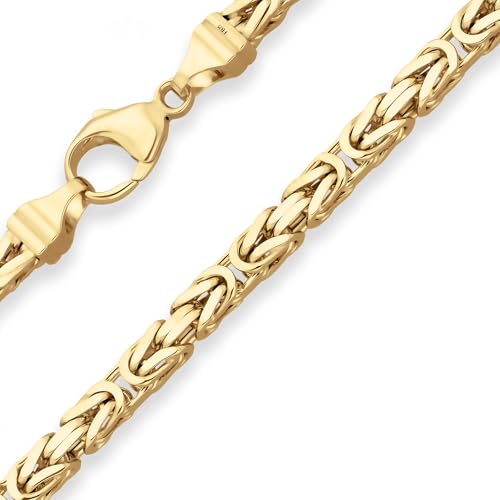4mm Armband Königskette Goldarmband Armschmuck aus 333 Gold Gelbgold matt 19cm von Schmuck Krone