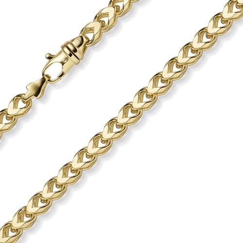 6,5mm Franco Armband Armkette Armschmuck aus 585 Gold Gelbgold massiv 22cm von Schmuck Krone