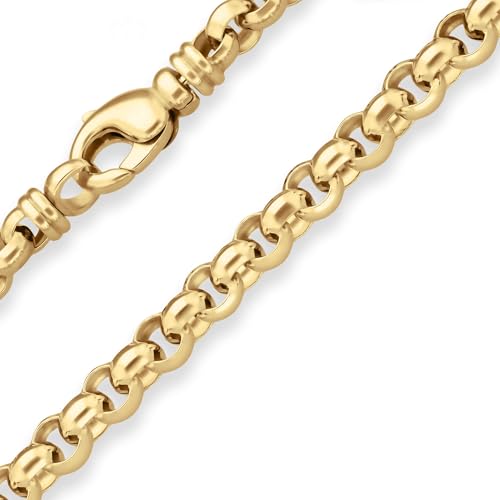 7,2mm Armband Erbskette Goldarmband Armschmuck aus 585 Gold Gelbgold matt 21cm von Schmuck Krone