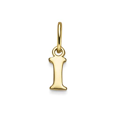 Anhänger Buchstabe I aus 585 Gold Gelbgold 11x6mm Halsschmuck schlicht von Schmuck Krone