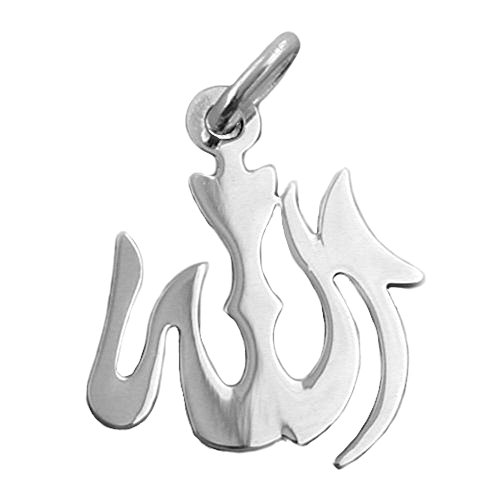 Anhänger Silberanhänger Allah Schrift aus echtem 925 Silber Unisex von Schmuck Krone
