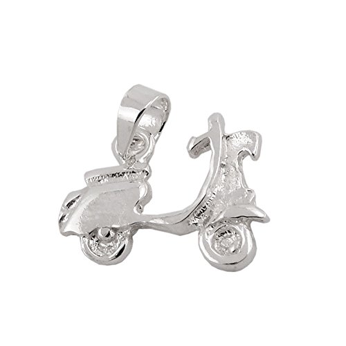 Anhänger kleiner Motorroller aus 925 Silber Kettenanhänger Halsschmuck von Schmuck Krone