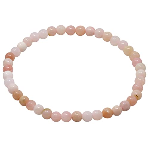 Armband Armschmuck aus Opal Pinkopal Andenopal rosa Ø 4mm endlos dehnbar 18,5cm von Schmuck Krone