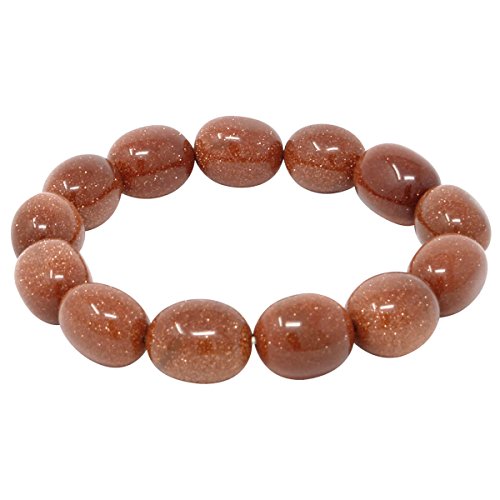 Armband aus Goldfluss Nuggets dehnbar creme braun Armschmuck Armreif Damen von Schmuck Krone