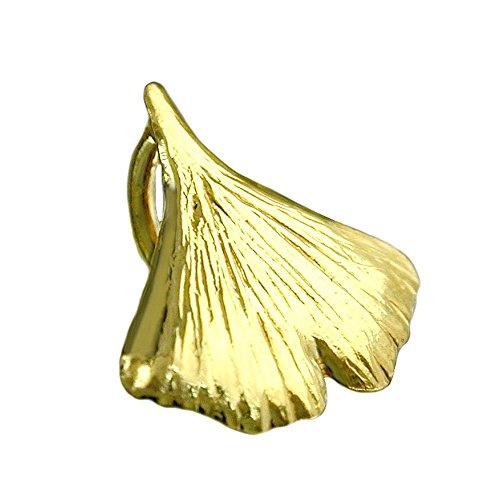 Kleiner Goldanhänger Ginkgoblatt Anhänger aus 375 Gold Gelbgold glänzend Damen Kleiner Goldanhänger Ginkgoblatt Anhänger aus 375 Gold Gelbgold glänzend Damen von Schmuck Krone