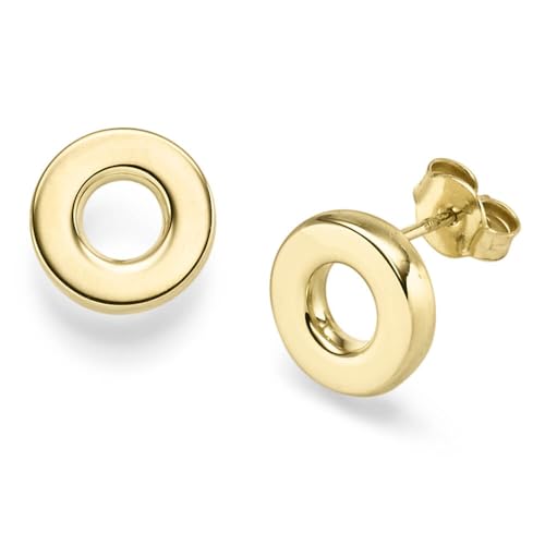 Paar Ohrstecker Kreise Ø11mm aus 585 Gold Gelbgold glänzend schlicht Paar Ohrstecker Kreise Ø11mm aus 585 Gold Gelbgold glänzend schlicht von Schmuck Krone