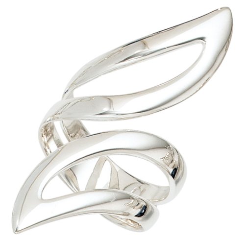 Ring aus 925 Silber Designerring Silberring für Damen Fingerschmuck, Ringgröße:Innenumfang 58mm ~ Ø18.5mm von Schmuck Krone